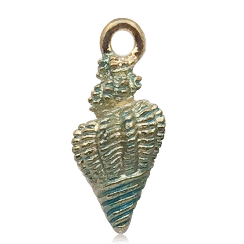 Wholesale Alloy Drip Oil Ocean Starfish Shell Pendant DIY Necklace Pendant Accessories